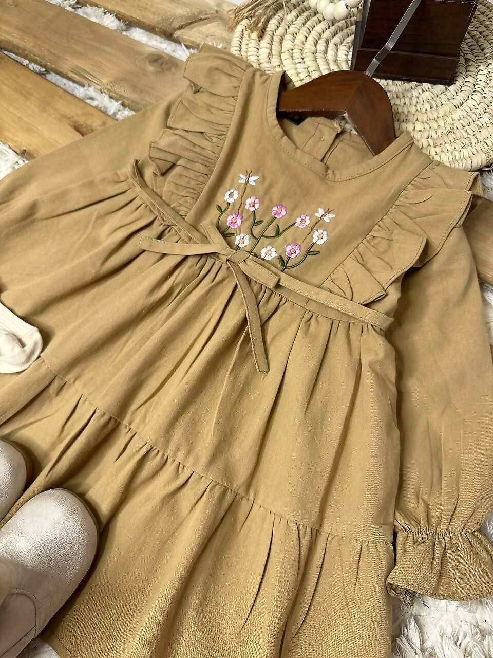 سارافون تک دخترانه کتان