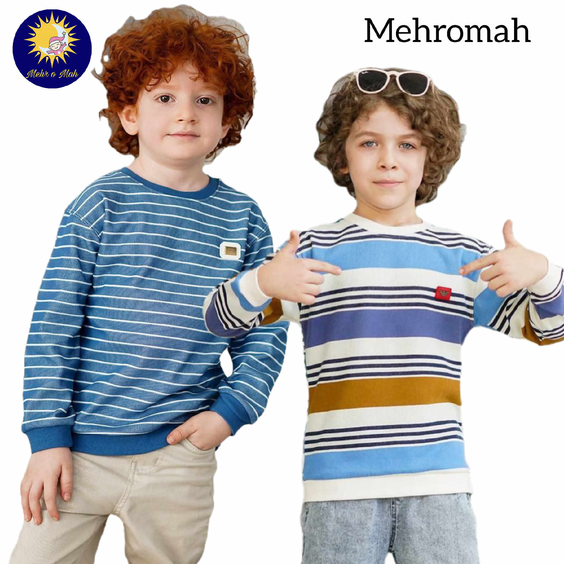 بلوز تک پسرانه راه راه