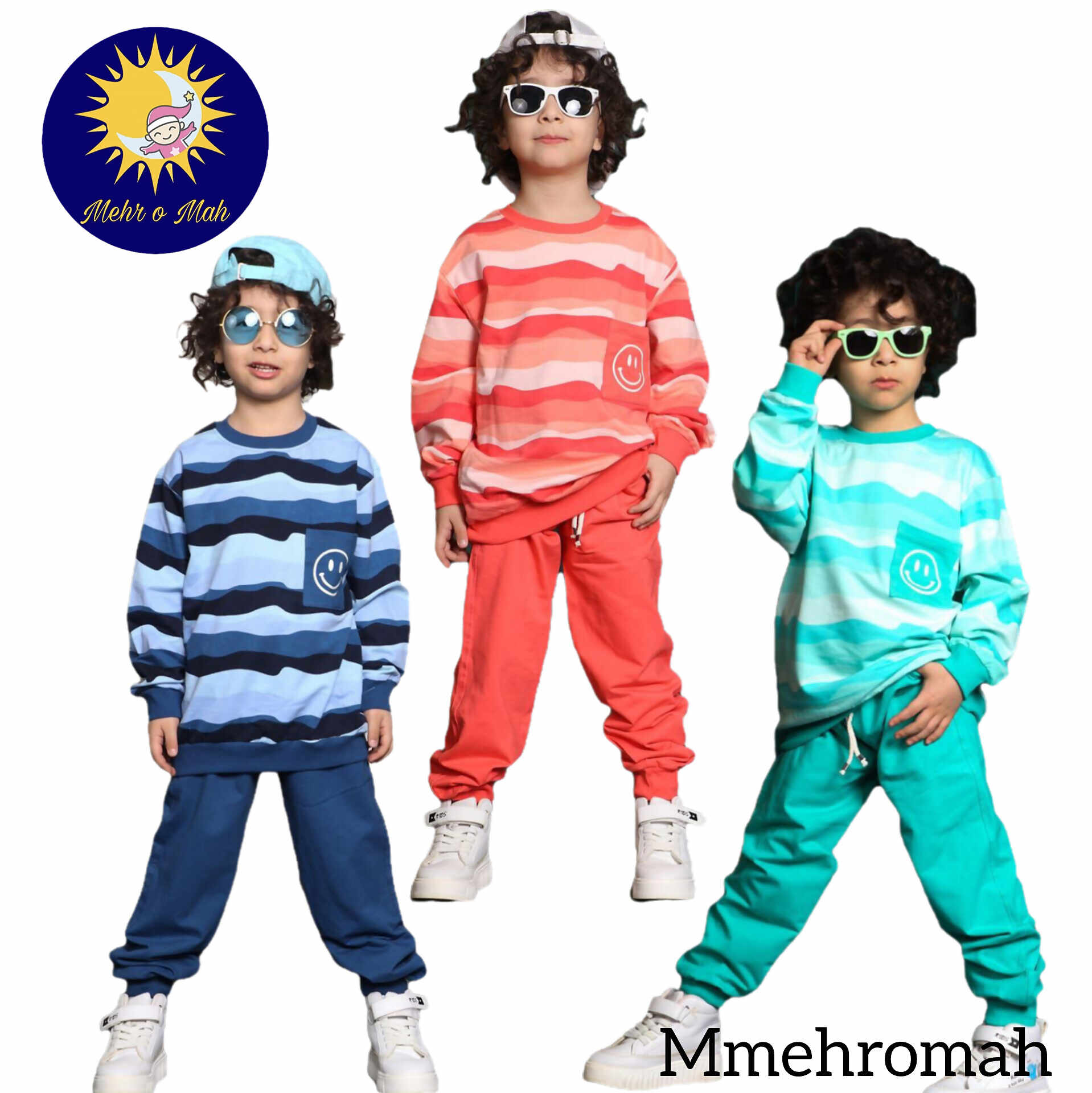 ست لبخند راه راه